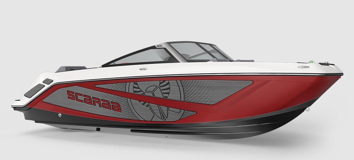 2026 Scarab 210 LX Black/Crimson Red