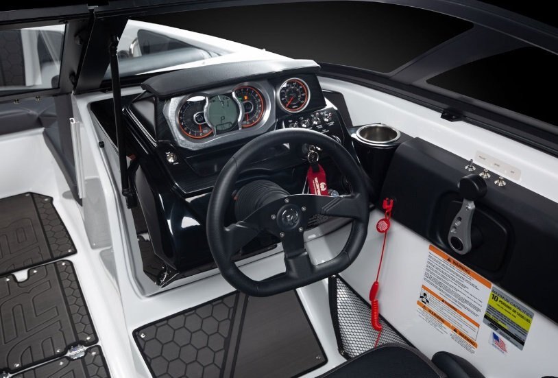 2026 Scarab 215 LX WAKE Black/Crimson Red