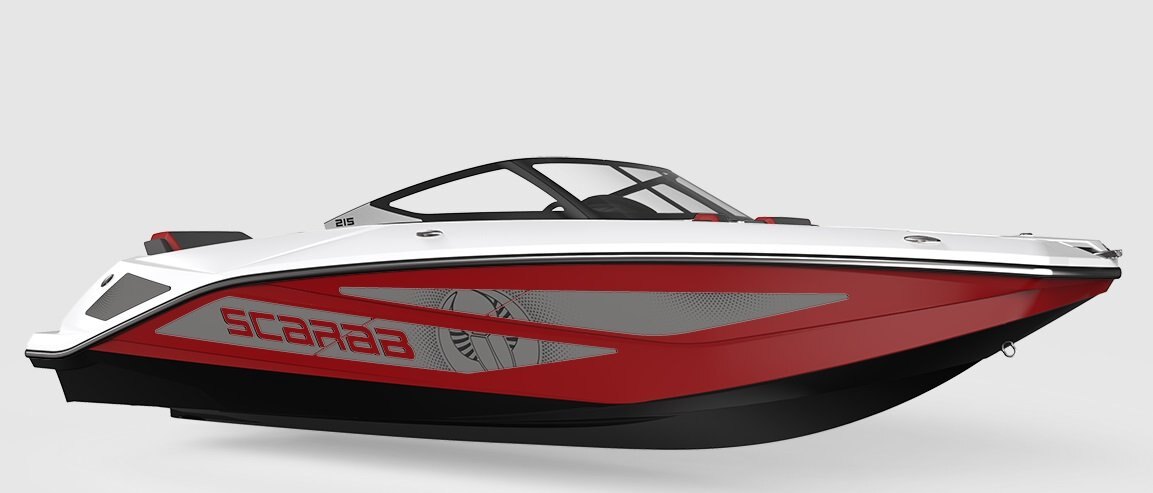 2026 Scarab 215 LX Black/Afterburner Orange