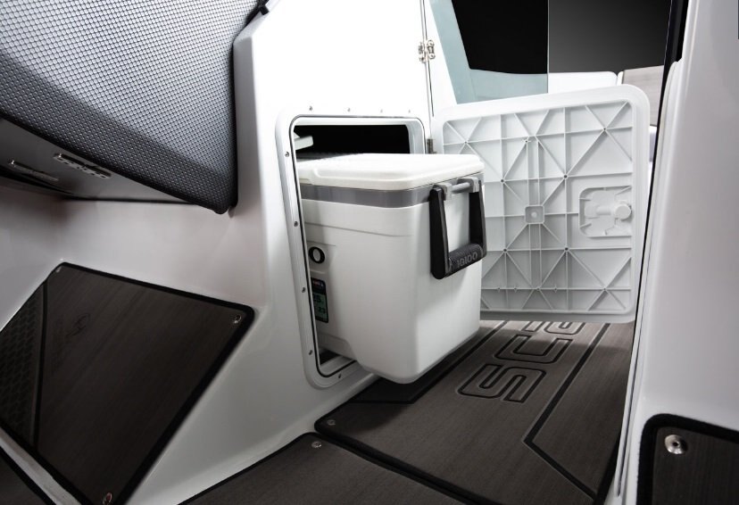 2026 Scarab 235 LX Black/Afterburner Orange