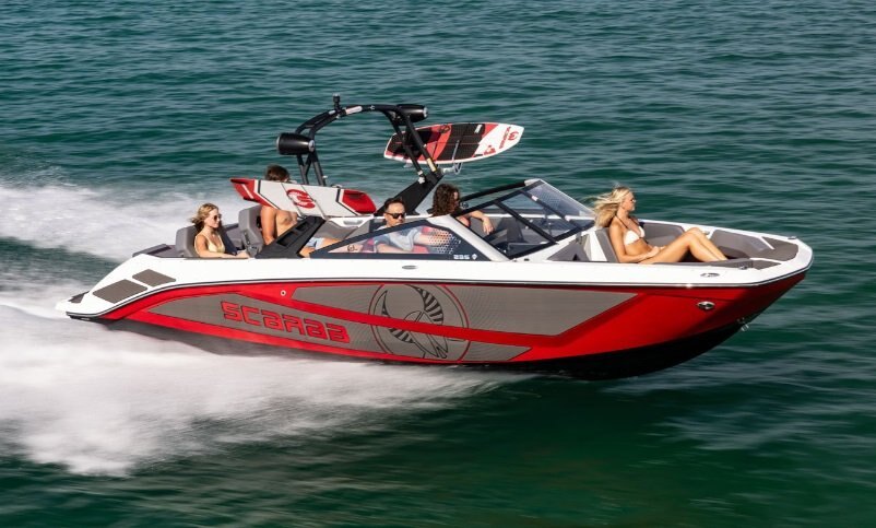 2026 Scarab 235 LX Black/Crimson Red