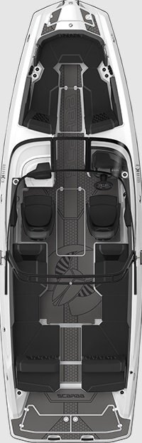 2026 Scarab 255 LX WAKE Black/Pearl Gray