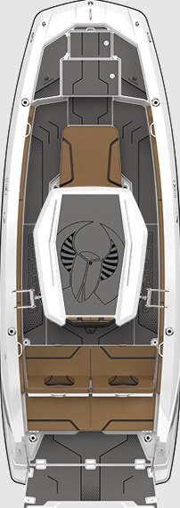 2026 Scarab 235 Open LX WAKE Black/Denim Blue