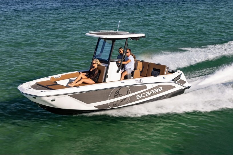 2026 Scarab 235 Open LX WAKE Black/Pearl Gray