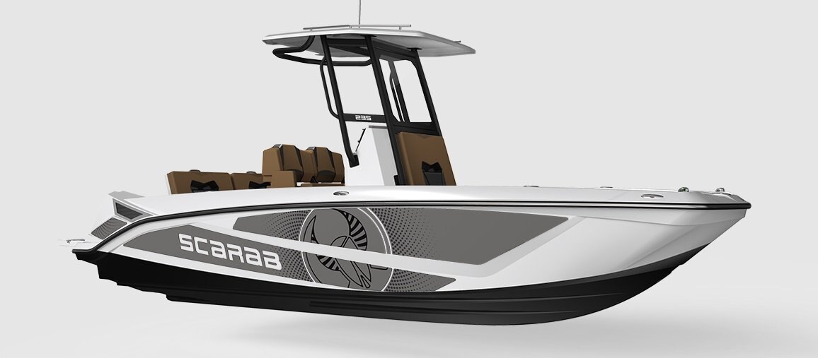 2026 Scarab 235 Open LX Black/Velocity White