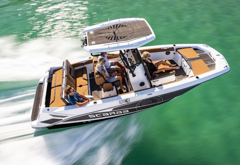 2026 Scarab 235 Open LX Black/Velocity White