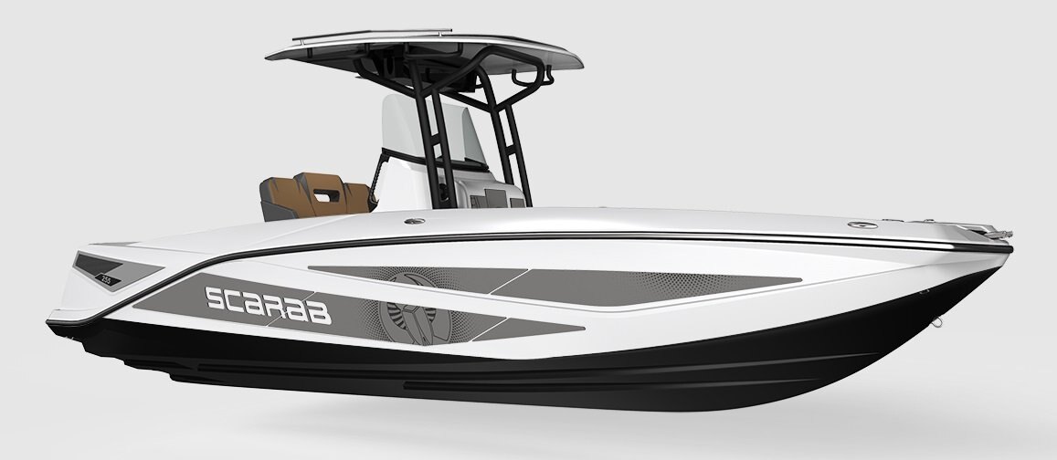 2026 Scarab 255 Open LX Black/Velocity White
