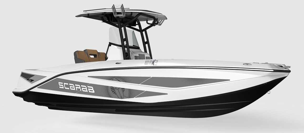 2026 Scarab 255 Open LX WAKE Black/Velocity White