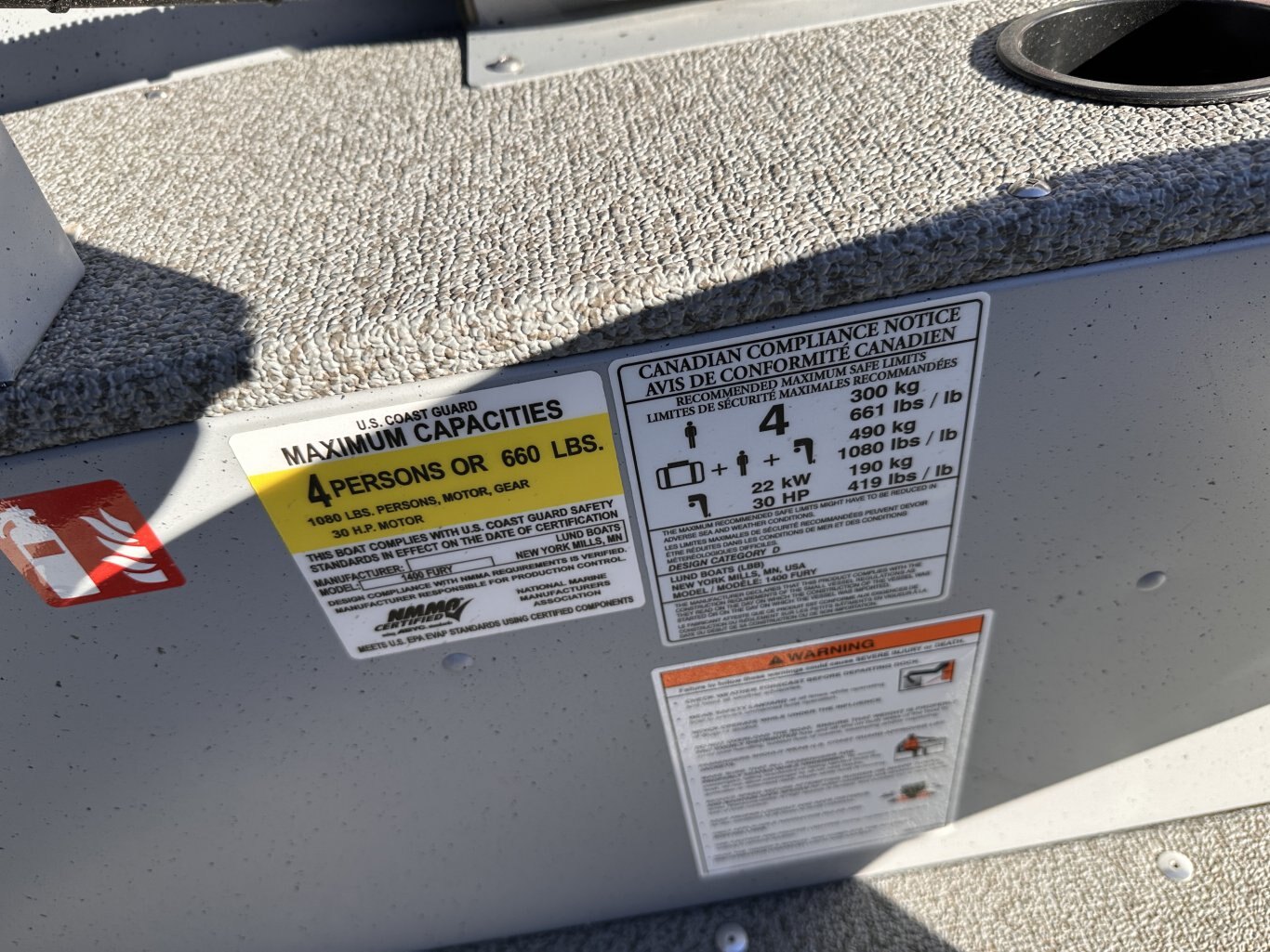 2026 Lund 1400 Fury SS MERCURY 30HP