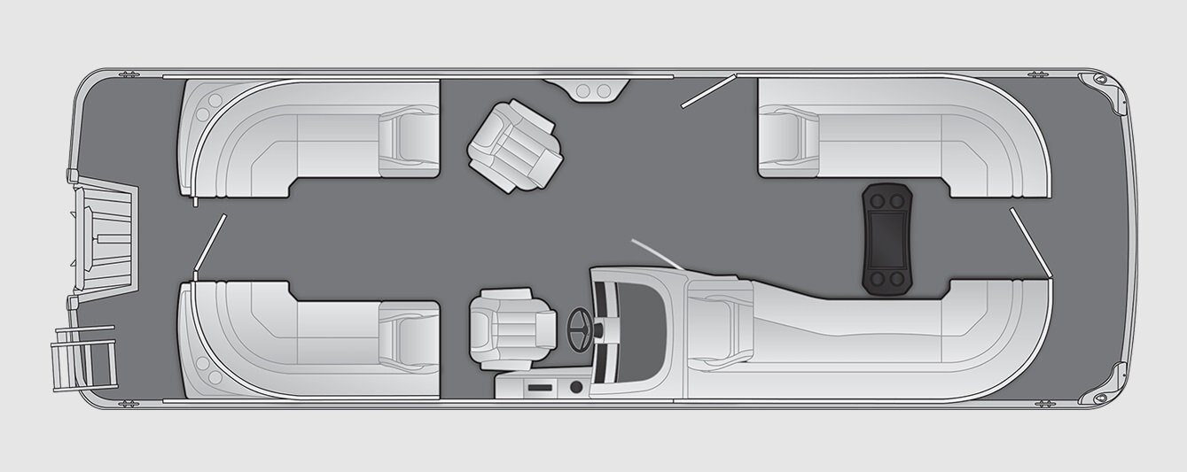 2026 Bennington LX Sport Line 26 LXS Fastback Quad Bench