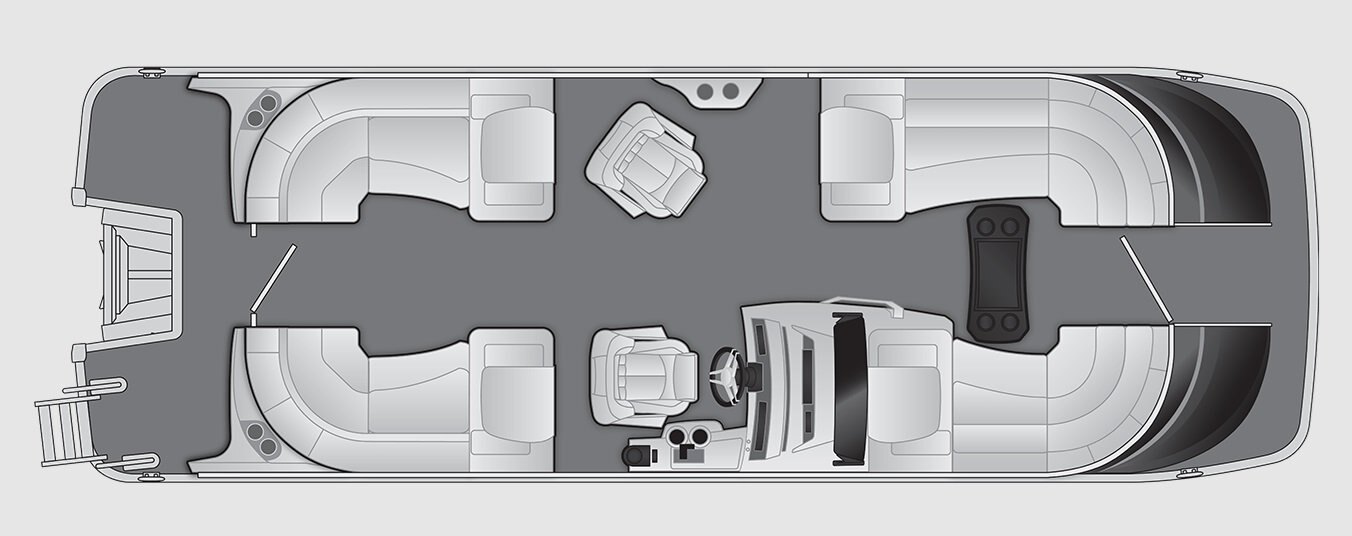 2026 Bennington QX Line 23 QX FASTBACK QUAD BENCH