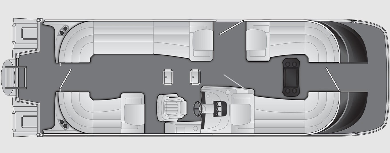 2026 Bennington QX Line 27 QX FASTBACK QUAD BENCH