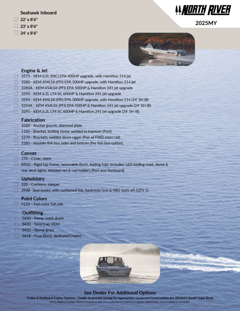 2025 North River SEAHAWK INBOARD