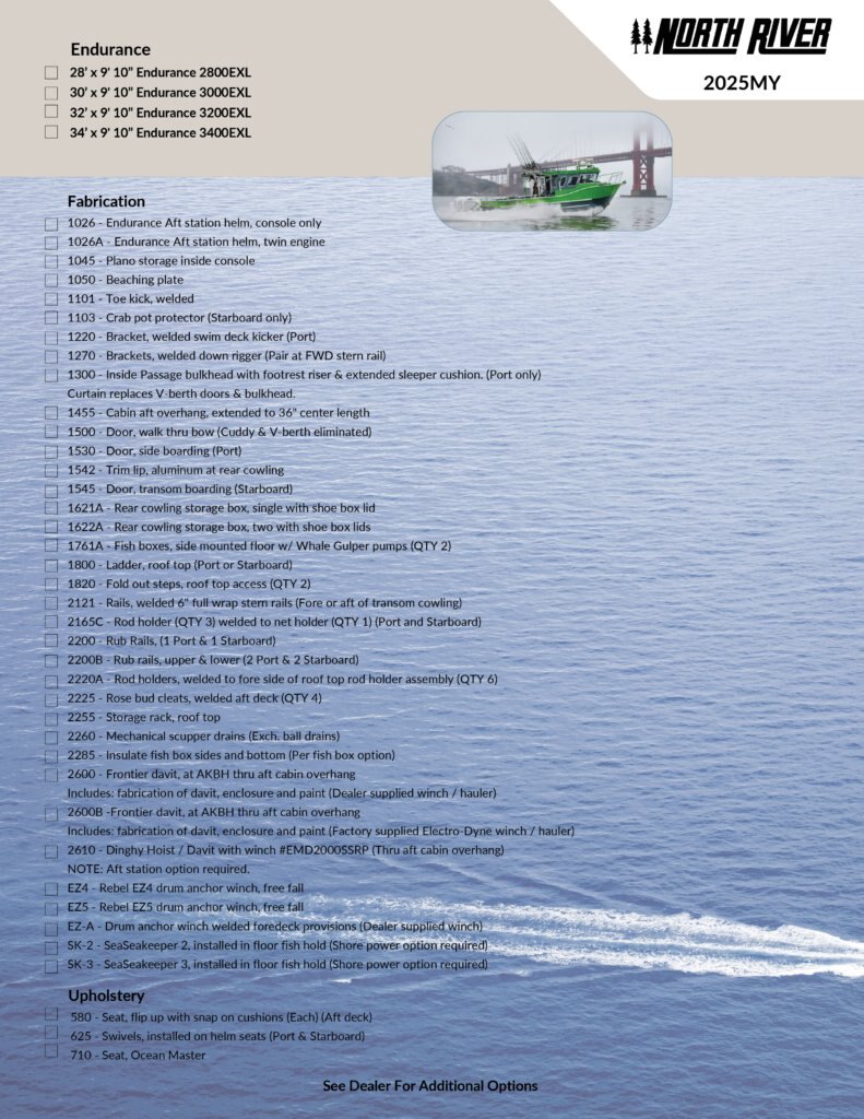 2025 North River ENDURANCE