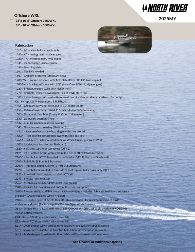 2025 North River SEAHAWK OFFSHORE WXL SERIES