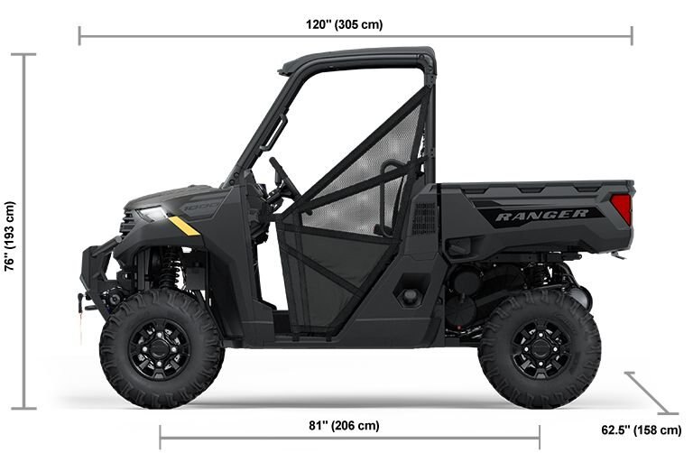 2025 Polaris RANGER 1000 PREMIUM 3 SEAT GRANITE GRAY