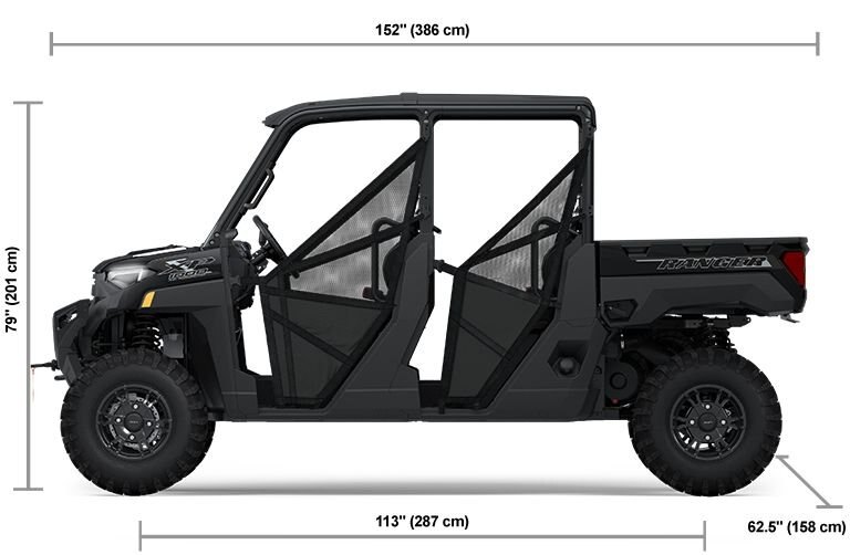 2025 Polaris RANGER CREW XP 1000 PREMIUM 6 SEAT ONYX BLACK