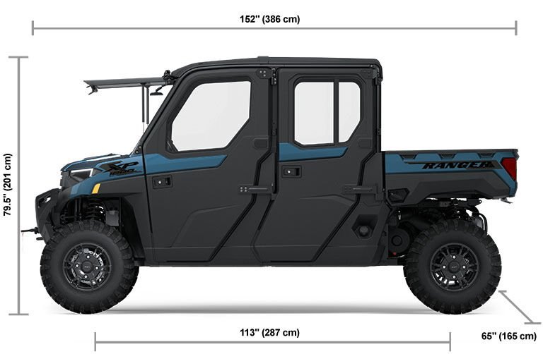 2025 Polaris RANGER CREW XP 1000 NORTHSTAR EDITION PREMIUM 6 SEAT BLUE SLATE METALLIC SMOKE