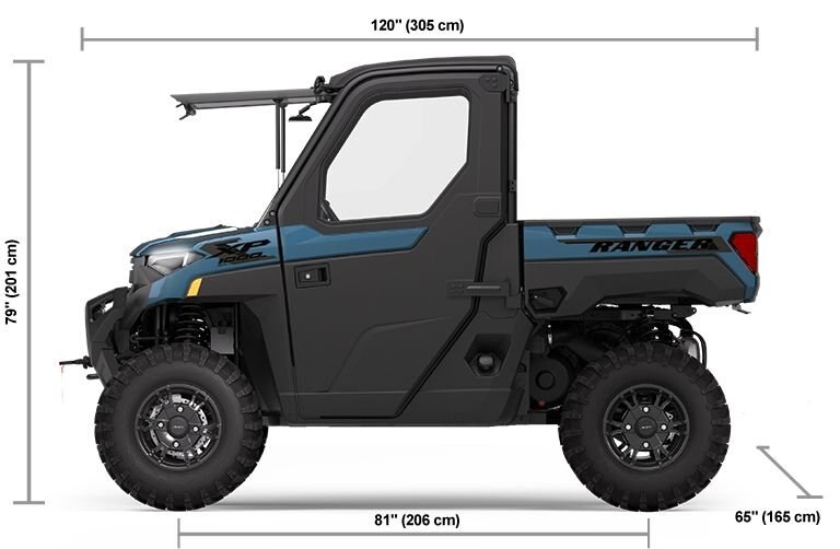 2025 Polaris RANGER XP 1000 NORTHSTAR EDITION ULTIMATE 3 SEAT BLUE SLATE METALLIC SMOKE