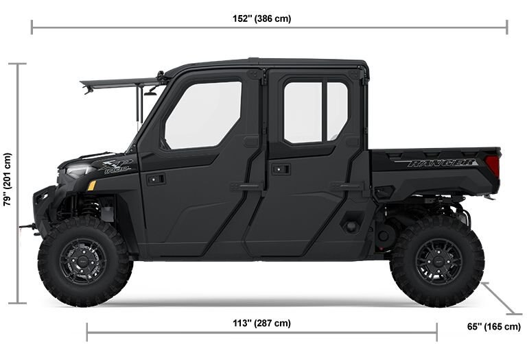 2025 Polaris RANGER CREW XP 1000 NORTHSTAR EDITION ULTIMATE 6 SEAT ONYX BLACK