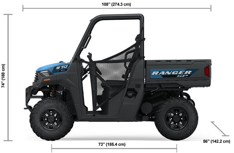 2025 Polaris RANGER SP 570 PREMIUM 2 Seat ZENITH BLUE