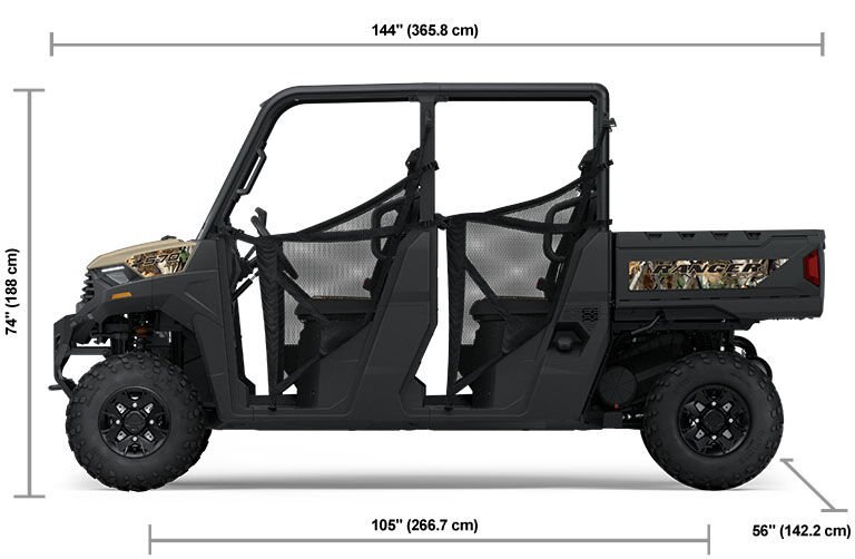 2025 Polaris RANGER SP 570 PREMIUM 4 Seat Sand Dune with Polaris Pursuit Camo Accents