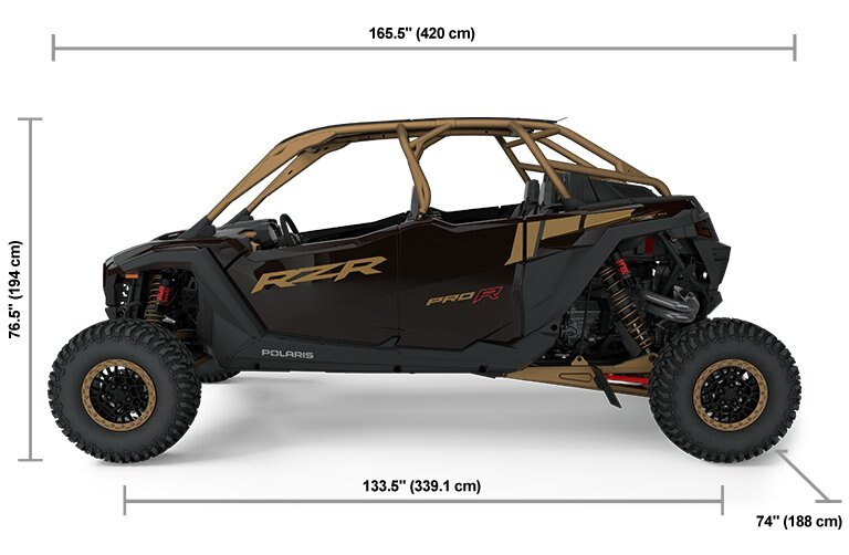 2025 Polaris RZR Pro R 4 Ultimate Black Crystal / Shadow Bronze