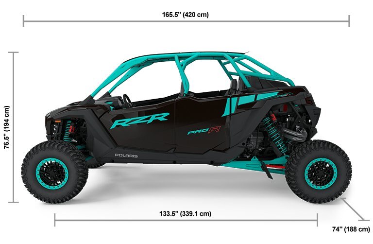 2025 Polaris RZR Pro R 4 Ultimate Black Crystal / Radiant Green