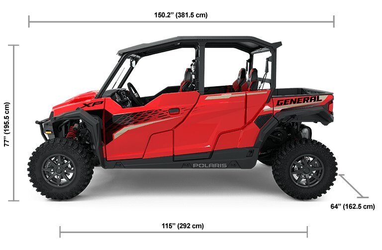 2025 Polaris GENERAL XP 4 1000 Premium Indy Red