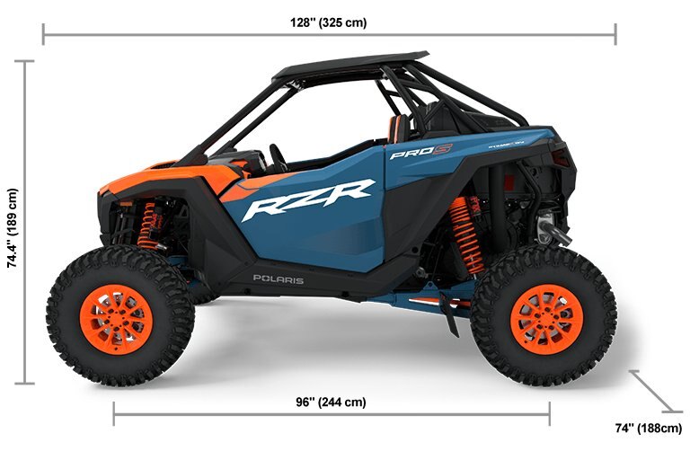 2025 Polaris RZR Pro S Ultimate Orange Burst / Zenith Blue