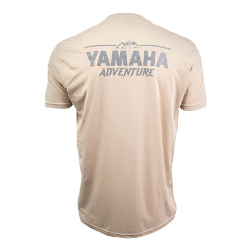 Yamaha Adventure Men's T Shirt Small beige