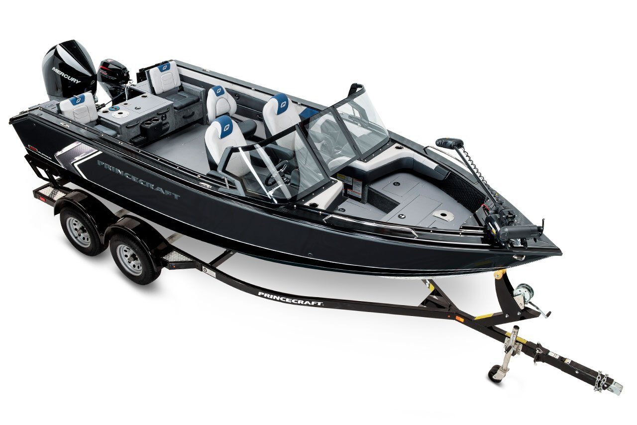 2025 Princecraft Platinum 220 Platinum metallic grey (blue accent)