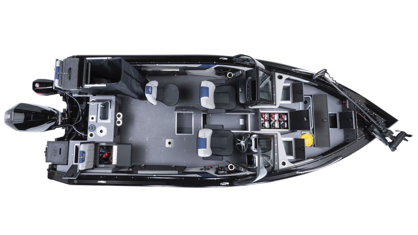 2025 Princecraft Platinum 220 Platinum metallic grey (blue accent)