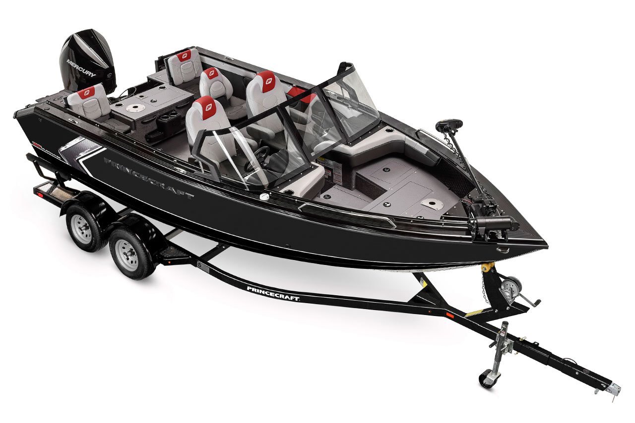 2025 Princecraft Platinum 200 Platinum metallic grey (red accent)