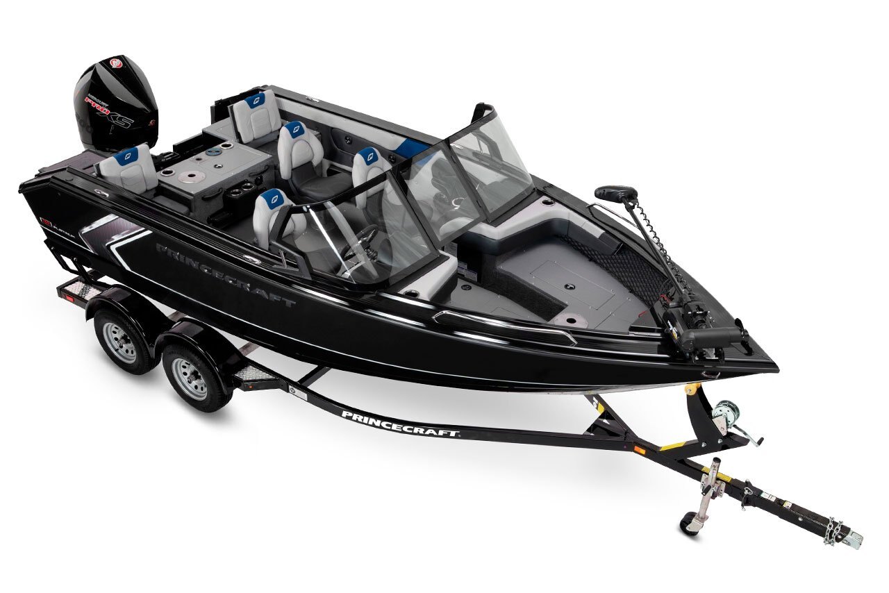 2025 Princecraft Platinum 190 Platinum metallic grey (blue accent)