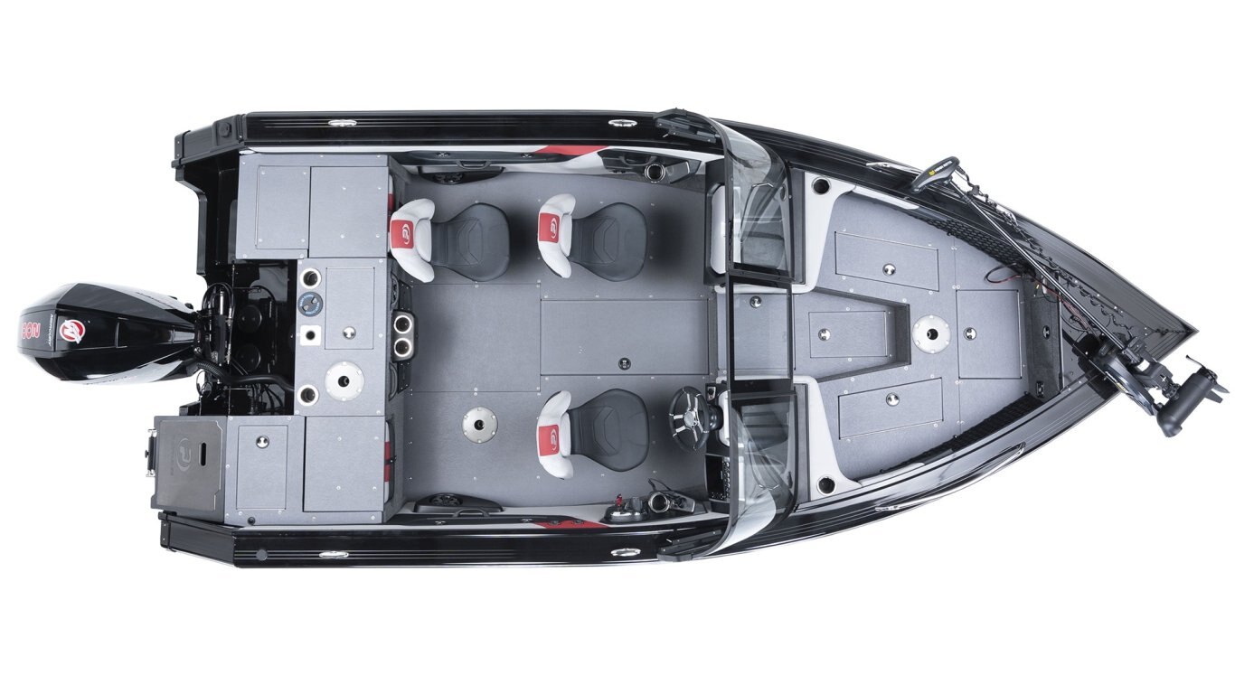 2025 Princecraft Platinum 190 Platinum metallic grey (red accent)