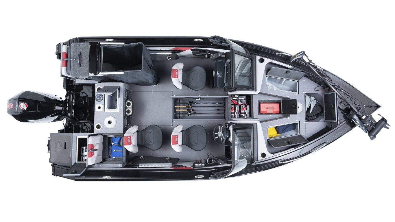 2025 Princecraft Platinum 190 Platinum metallic grey (red accent)