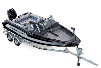 2025 Princecraft Platinum 190 Platinum metallic grey (blue accent)