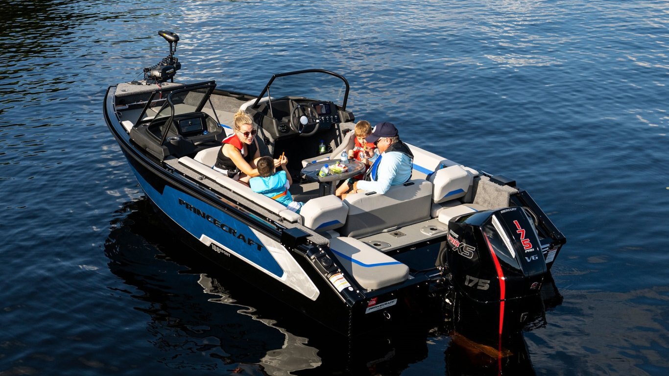 2025 Princecraft Sport 188 Blue (blue accent)