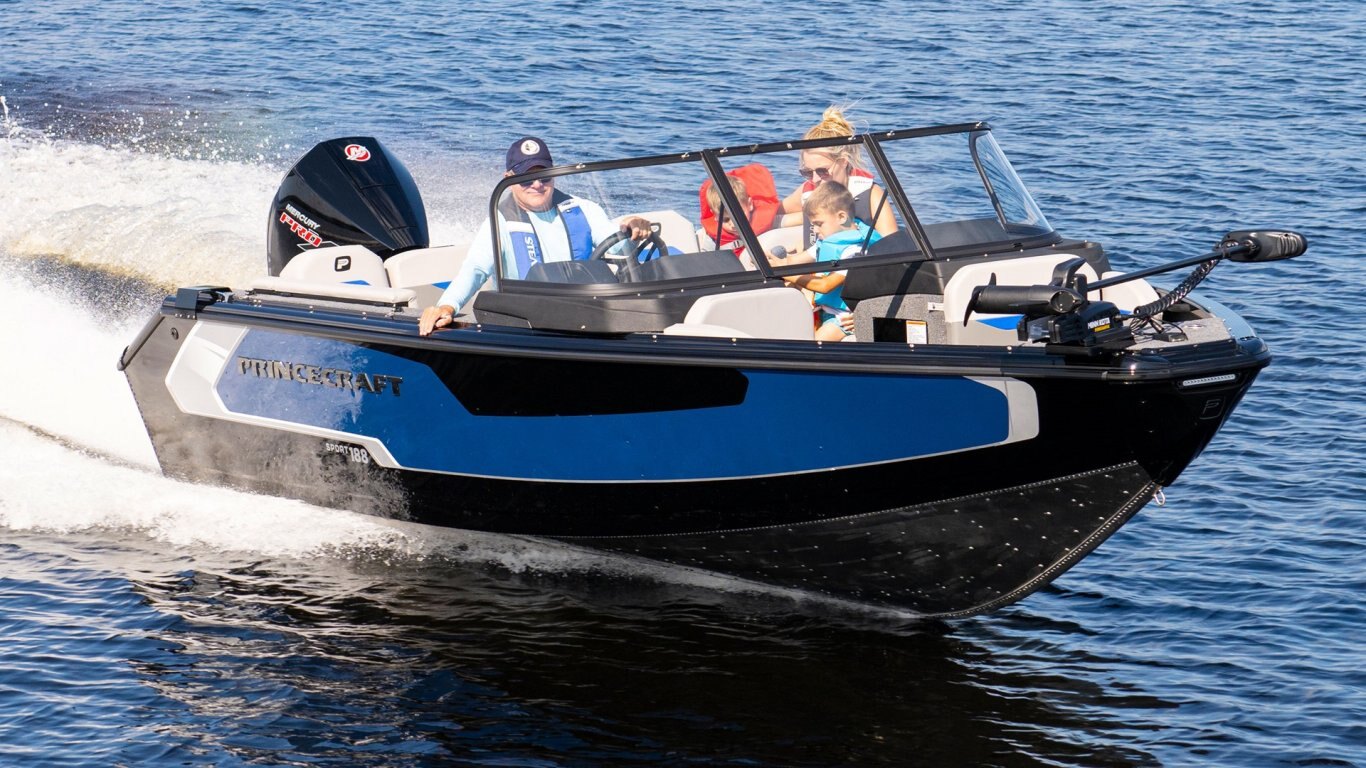 2025 Princecraft Sport 188 Blue (blue accent)