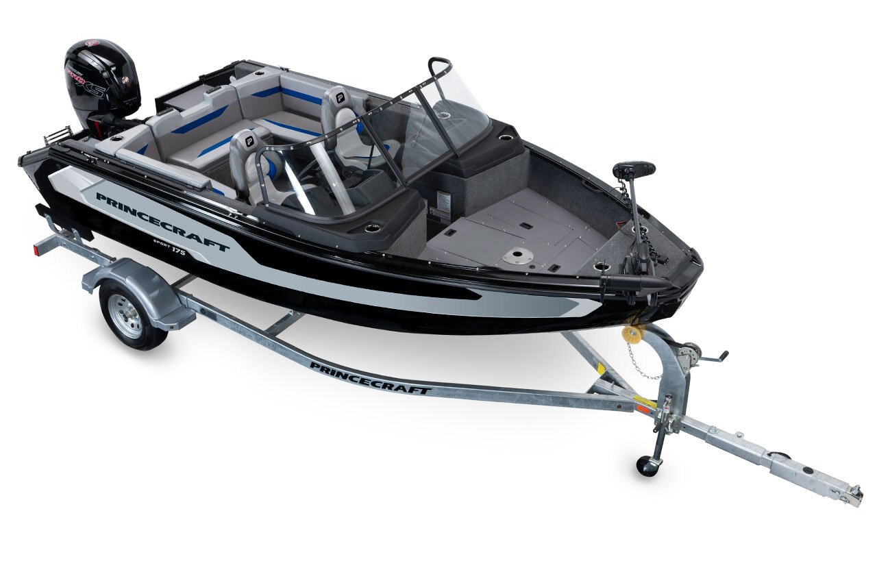 2025 Princecraft Sport 175 Anthracite grey (blue accent)