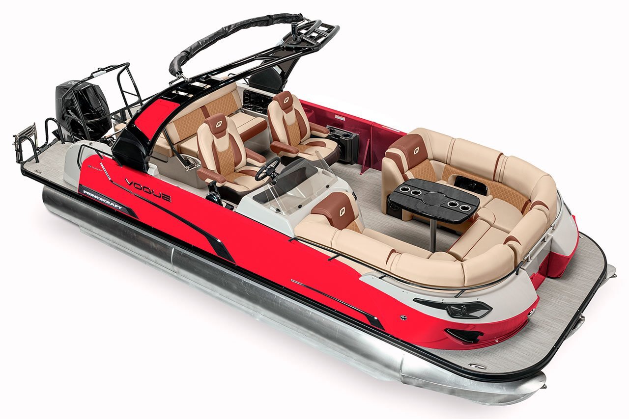 2025 Princecraft Vogue 23 RL Ruby red metallic Platinum Edition