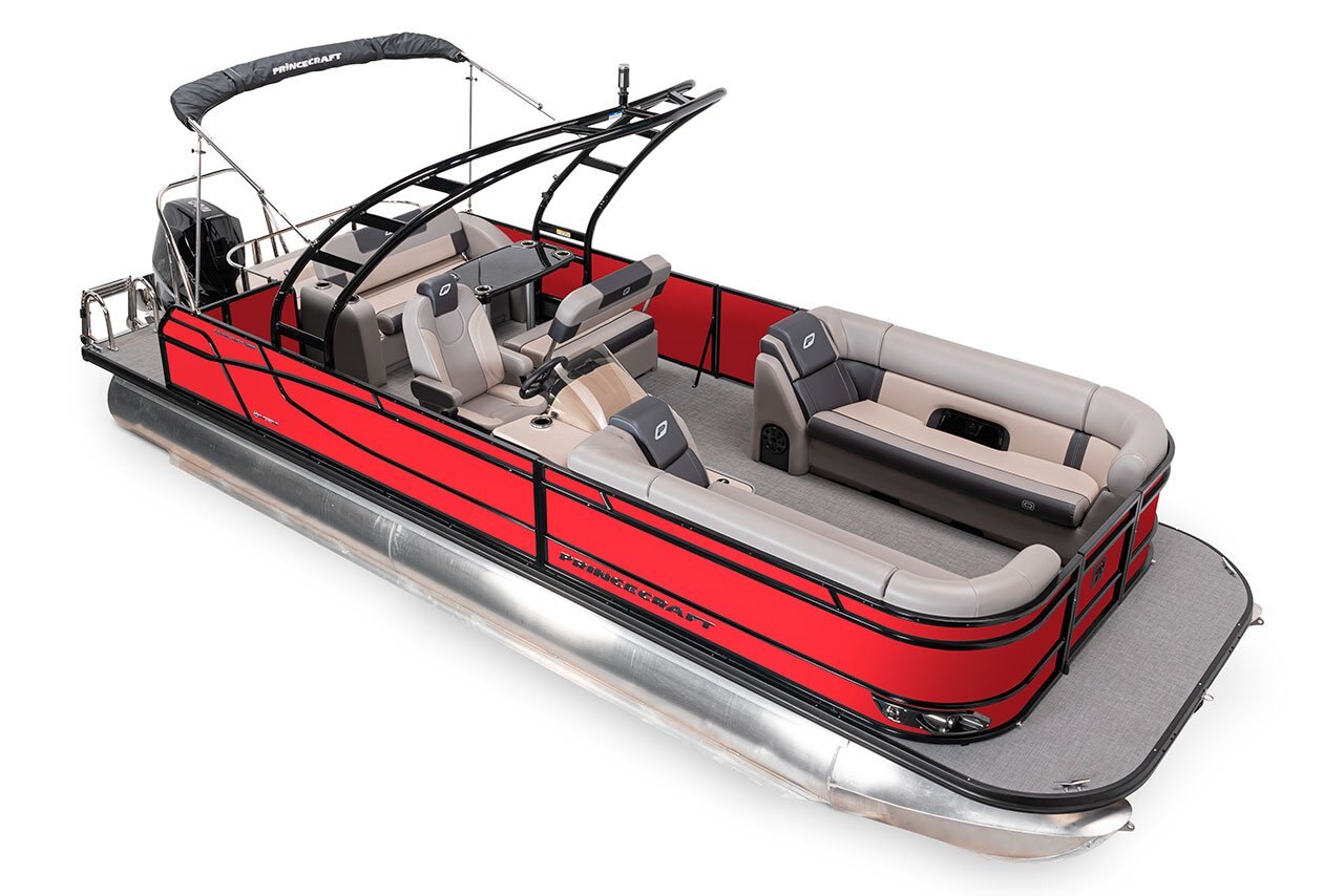 2025 Princecraft Quorum 25 RL Ruby red Elegance Edition (excluding grey metallic accent)