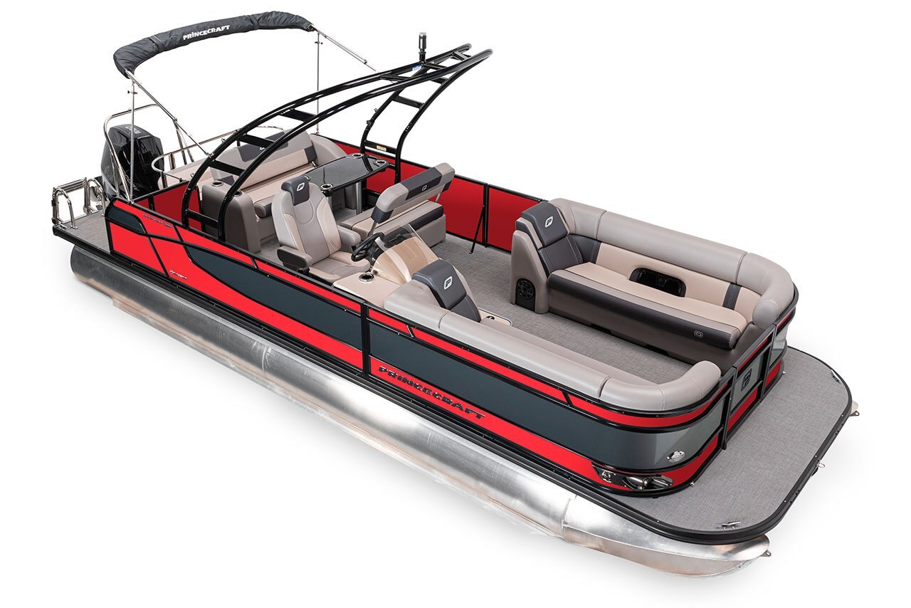 2025 Princecraft Quorum 25 RL Ruby red Elegance Edition (with grey metallic accent)