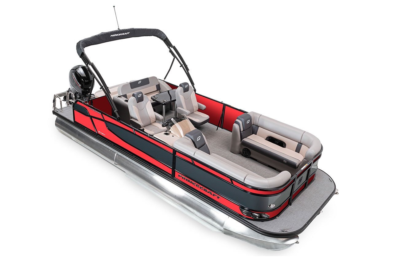 2025 Princecraft Quorum 23 RL Ruby red Elegance Edition (with grey metallic accent)