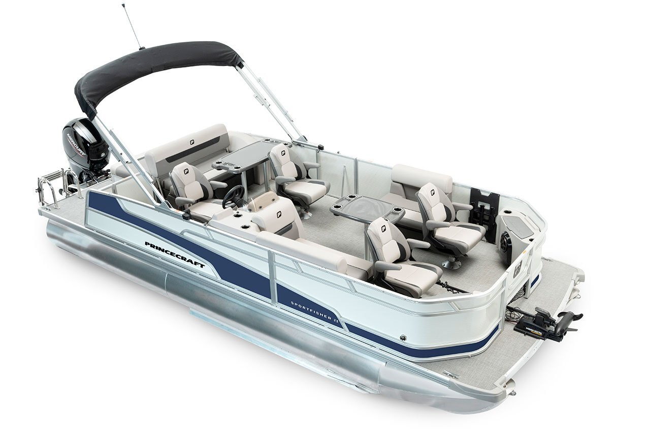 2025 Princecraft Sportfisher 23 2S RL Pearl grey Nautical Blue Edition