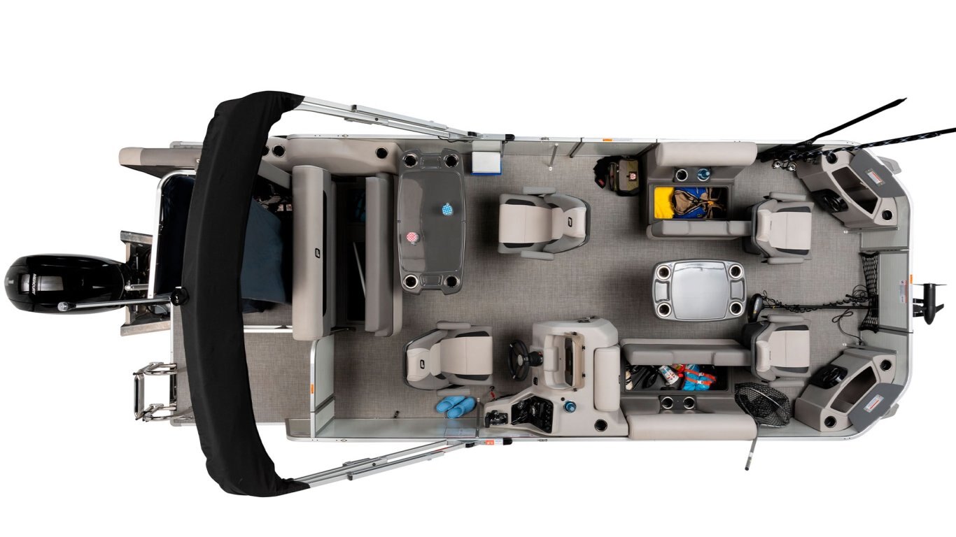 2025 Princecraft Sportfisher 23 2S RL Pearl grey Nautical Blue Edition