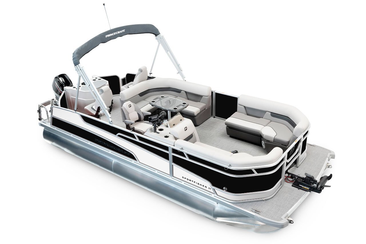 2025 Princecraft Sportfisher 21 2RS Black Onyx White Edition