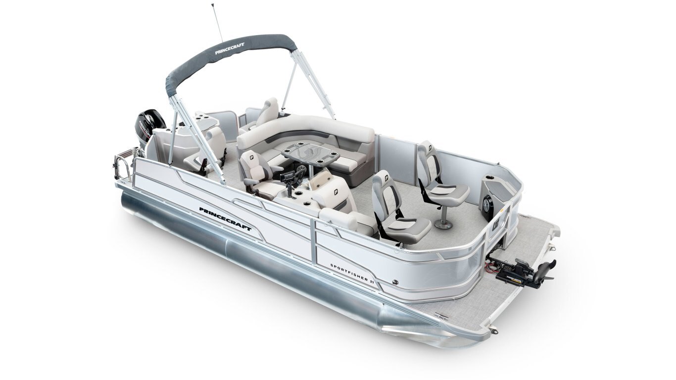 2025 Princecraft Sportfisher 21 4S Pearl grey Onyx White Edition