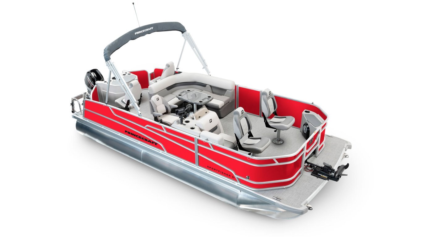 2025 Princecraft Sportfisher 21 4S Ruby red Traditional Edition